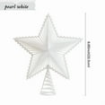 thumbnail image 4 of Estrella de Navidad, adorno de árbol de Navidad, metal resistente, brillo plateado, decoración de lujo, para exteriores, fácil de instalar, para jardín, duradero, estrella de 8 puntas, iluminación, 4 of 8