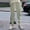 Khaki, variant on Dpytoraw Men Solid Color Jacquard Drawstring Casual Pants European And Autumn Loose Business Comfortable Trendy Pants Black