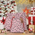 thumbnail image 6 of Naloa Cute Fox Pink Tree Drawstring Christmas Bags, 3D Xmas Gift Bags, Christmas Wrapping Bags, Xmas Goodie Bags, Treat Pouch Bags, Party Favor Bags-, 6 of 9