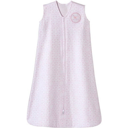 HALO SleepSack Wearable Blanket, 100% Cotton, Pink Lace, Large