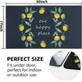 thumbnail image 3 of Lemon Decorative Welcome Doormat Colorful Spring/Summer Cute Floral Indoor Outdoor Non-Slip Door Mat Home Entryway Farmhouse Decor Front Rug for Outside Porch Entrance 30" x 17",Our Happy Place, 3 of 6