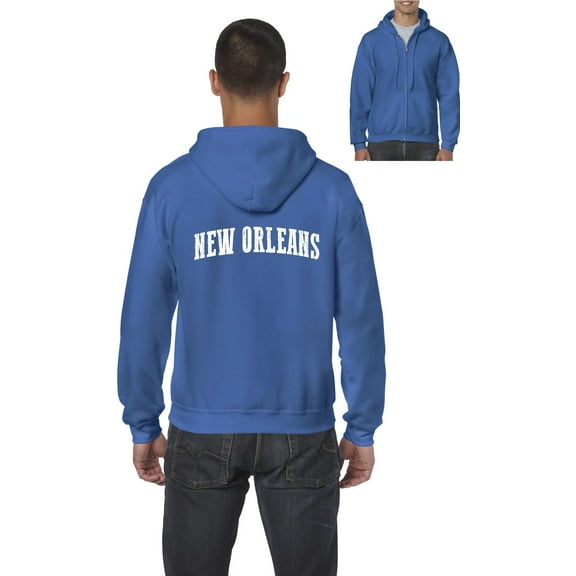 IWPF - Men's Sweatshirt Full-Zip Pullover - New Orleans