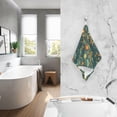 thumbnail image 6 of Enchanted Forest Stripes Lines Bath Towel 100% Cotton Soft Thick High Absorbency Hand Face Towel Single Pack 16x28in, 6 of 7