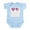 Sky Blue, variant on CafePress - Union Jack / USA Heart Flags Infant Bodysuit - Baby Light Bodysuit, Size Newborn - 24 Months