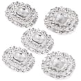 thumbnail image 4 of 5 Botónes de Cristal Diamante de 23mm Artesanía Costura Manualidad Coser Ropa Bolsa Decor SM SunniMix Botones de coser, 4 of 7