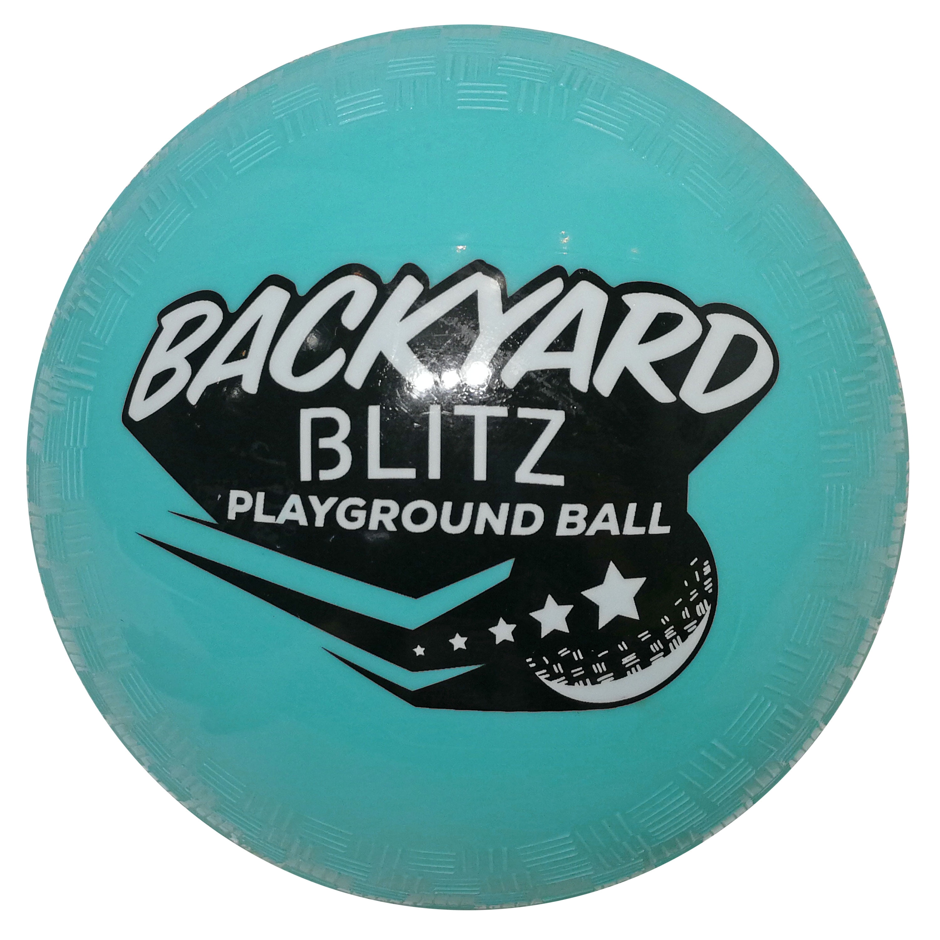 Backyard Blitz 6" Rubber Playground Ball, Aqua