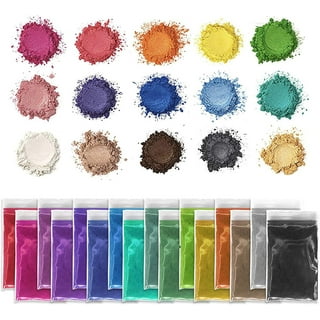 Let's Resin Metallic Pigment Powder, 5 Colors Fine Resin Pigment Powder, Each Bottle 20ml Resin Color Pigment for Epoxy Resin Coloring, Polymer Clay