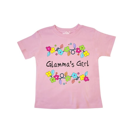 

Inktastic Glammas Girl- bright flowers Gift Toddler Toddler Girl T-Shirt