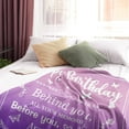 thumbnail image 3 of Gifts for Women, Mom, Her - Purple Retirement Anniversary Birthday Blanket 60"x50" - Sometimes You Forget You are Awesome - Inspirational Positive Thank You Gifts, 3 of 5