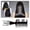 Black 1PCS, variant on Three In One Comb Fish Tail Bone Shape Hair Comb For Salon Barbers For Creating Styles For Slicked Back Undercu 20cm