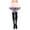 Black/Pink, variant on Womens Satin Bow Accent Thigh Highs, Black/White, One Size