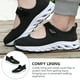 thumbnail image 3 of 1 par de zapatos casuales de malla transpirable para mujer de mediana edad (negros), 3 of 8