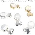 thumbnail image 5 of Monebena 3 Pairs Earring Backs for Heavy Earring, Silicone Earring Lifters for Droopy Ears, Earring Backs Replacements, Earlobe Support Backs, Heavy Earring Support, Earring Backings, Silver Gold, 5 of 7