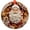 Santa, variant on Penguin Candy Cane Ornament 2025, Cute Christmas Tree Decoration, Pastel Holiday Decor, Kawaii Winter Ornament, Arctic Animal Xmas Gift, Holiday Keepsake, Xmas Tree Hanging Decorat