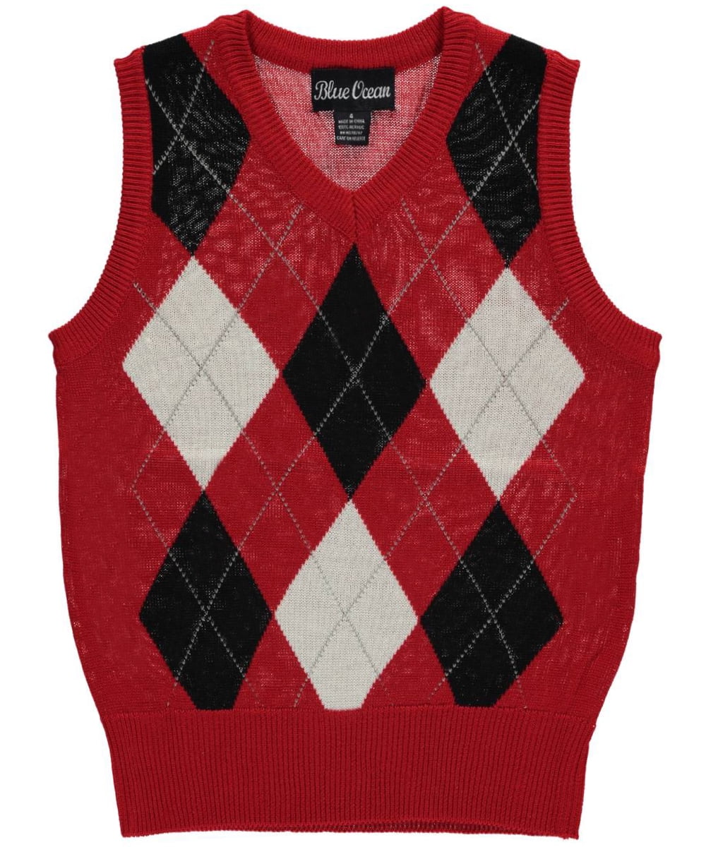 blue ocean argyle sweater vest