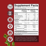 Natures Craft Liquid Cod Liver Oil Supplement, Omega 3 Fish Oil for Heart Health, Lemon Mint, 240 ml