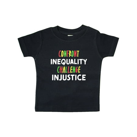 

Inktastic Confront Inequality Challenge Injustice Green Yellow Red Gift Baby Boy or Baby Girl T-Shirt