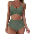 thumbnail image 3 of goowrom Hauts de Bikini à Bretelles Femme avec Imprimé Léopard, 3 of 4