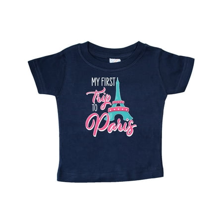 

Inktastic My First Trip to Paris Gift Baby Boy or Baby Girl T-Shirt
