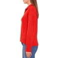 thumbnail image 4 of Vince Camuto Women's Half-Zip Pullover Ribbed Knit Fashion Sweater (Malted, M), 4 of 5