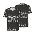 thumbnail image 3 of Daiia Travel The World1 Mens Baseball Jersey Button Down Shirts Short Sleeve Sports Uniforms-4X-Large, 3 of 9