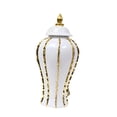 thumbnail image 3 of Traditional Porcelain Ginger Jar Display Ceramic Vase for Storage Desk Ginger Jar Tank L, 3 of 9