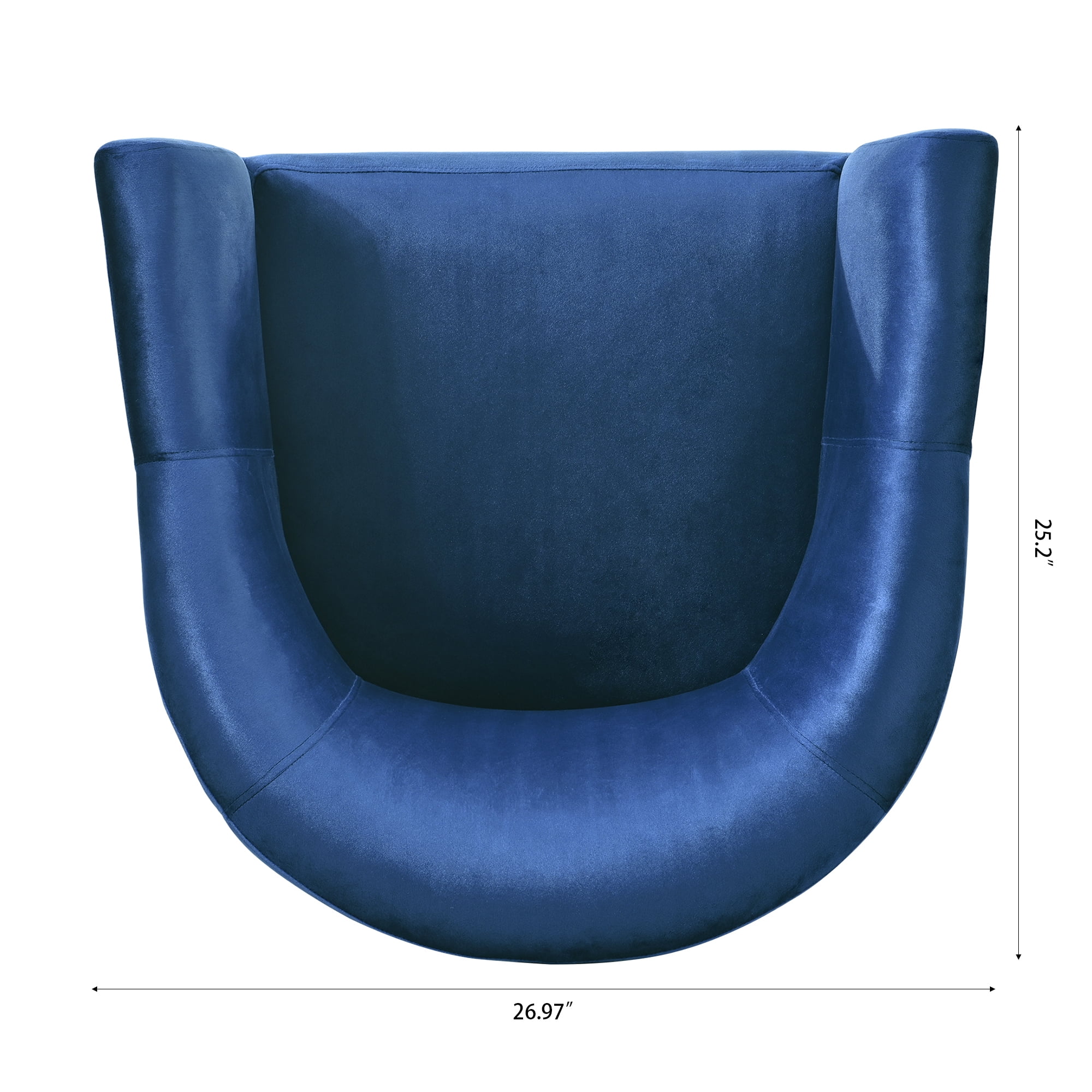 YYAo Velvet Accent Chair, Upholstered Comfy Armchair with Metal Legs for Bedroom, Living Room, Blue YYAo Velvet Accent Chair, Upholstered Comfy Armchair with Metal Legs for Bedroom, Living Room, Blue