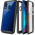 thumbnail image 1 of For Samsung Galaxy A20 Case, with Built-in Screen Protector, Nagebee Full-Body Protective Rugged Bumper Cover, Shockproof Durable Case (Black), 1 of 1