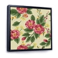 thumbnail image 3 of Designart 'Vintage Sweet Peas and Peonies On Beige' Traditional Framed Canvas Wall Art Print, 3 of 5