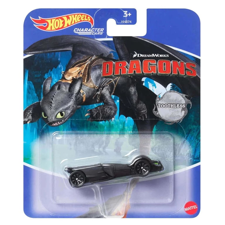 Hot Wheels DreamWorks Character Cars 5-Pack - Dragons, Puss In Boots, Kung Fu Panda & Shrek Die-Cast Toy Vehicles For Kids Age 3+