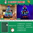 thumbnail image 3 of CHUANK Small Pre-lit Artificial Christmas Tree  Fiber Optic Tabletop Xmas Tree, 3 of 6