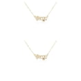 thumbnail image 2 of Collar de amistad Minnieouse Doce signos del zodiaco con tarjeta de exhibición cadena colgante Libra oro Type5 NO5, 2 of 6