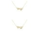 thumbnail image 2 of Collar de amistad Qarigey Doce signos del zodiaco Libra oro, 2 of 6