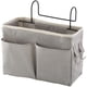 thumbnail image 1 of ER 1 bolsillo para cama (gris), organizador de lona impermeable para estante de cama, cesta colgante para mesita de noche, bolsillo para cama para el hogar, oficina y escuela Rojo Verde, 1 of 5