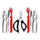 thumbnail image 1 of 7 Pcs Seafood Tools Set Includes 2 Crab Crackers, 2 Lobster Shells, 2 Crab Forks/ and 1 Seafood Sci, 1 of 5