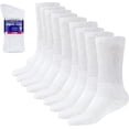 thumbnail image 6 of GERVRA Diabetic Socks for Men & Women – 9 Pack Non-Binding Extra Wide Top, Cotton Blend Crew Socks for Swollen Feet (10-13, White), 6 of 6