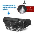 thumbnail image 4 of WATERFLY Unisex Large Capacity Lightweight Walking Travel Nylon Fanny Pack Waist Bag,Black, 4 of 6