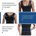 thumbnail image 3 of MINKUROW Mens Body Shaper Compression Tank Top Slimming Shapewear Abdomen Undershirt Black,XXXL, 3 of 6