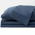 thumbnail image 2 of SHEEX Arctic Aire Max Sheet Set with 2 Pillowcases, King - Soft as Silk - 100% Tencel Lyocell Sateen - Cooling - Breathable - Moisture-Wicking, Denim, 2 of 5