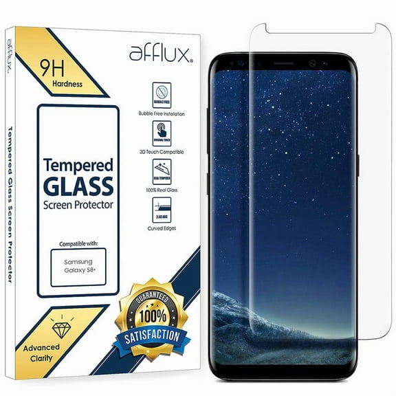 Freedomtech Full Cover Tempered Glass Screen Protector for Samsung Galaxy S8 Plus (10-Pack, Clear)