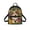 Corgi Floral Print, variant on HELLHERO Llama Cactus Small Backpack, Zipper Closure Polyester Mini Backpack, Adjustable Strap Lightweight Daypack for Womens Daily Travel and Work
