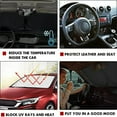 thumbnail image 5 of SZDUDU Car Windshield Sun Shade, 63 x 33.9 Inches Foldable Windshield Sun Shade, Blocks UV Rays Front Windshield Sun Shade for Car, SUV, Truck, 5 of 6