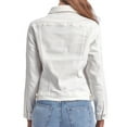 thumbnail image 6 of Notus Fashion Women’s Premium Button-Down Denim Jacket - Elegant Comfort Soft, Stylish, and Versatile Long Sleeve Jean Jacket White XXXL, 6 of 6