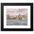 thumbnail image 2 of Eugène Louis Gillot 14x12 Black Modern Framed Museum Art Print Titled - The Saint-Louis Ile Estacade (1900), 2 of 5