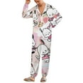 thumbnail image 2 of Pochacco Unisex Onesie Pajamas Zipper Jumpsuit Hooded One Piece Sleepwear for Family Mens Womens, 2 of 8