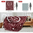 thumbnail image 4 of Gift for Women Christmas Throw Blanket,100 Language I Love You Romantic Gifts for Her Soft Blanket,Personalized Gifts for Mom Wife Girlfriend Grandma on Christmas Valentines Mother Day 60”x70, 4 of 6