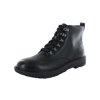 Fitflop Mens Skandi Lace Up Leather Ankle Boot Shoes, All Black, US 9