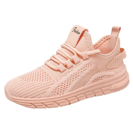 

Gvdentm Womens Walking Shoes Lightweight Breathable Mesh Air Cushion Sneakers Work Sneakers for Women Mesh Comfy Shoes Pink 8