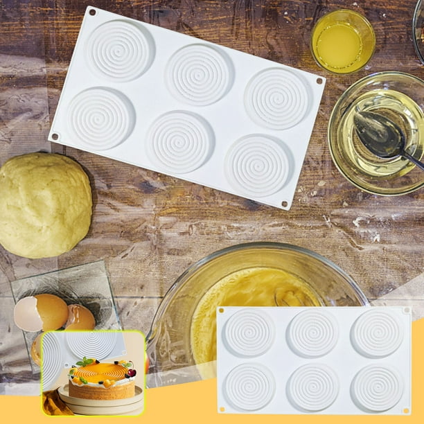 Fiudx Pasteles Moldeados, Herramienta Clásica para Hornear y Forma de Tourbillon, Molde Flexible Antiadherente para Repostería, Juego de Fondant para Moldear Postres, Ideal para Bodas y Cumpleaños, R