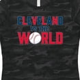 thumbnail image 4 of Inktastic Cleveland Vs. the World Blue and Red with Baseball Women's T-Shirt, 4 of 5